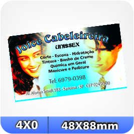 1.000 Cartões -48x88mm Couchê -250g -4x0 Verniz Total Fren