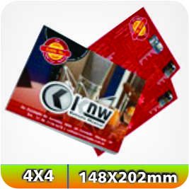 5.000 Flyers - 148x202mm Couchê - 115g - 4x4