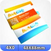 1.000 Cartões - 48x88mm  Couchê -250g -4x4 Verniz Total Fren